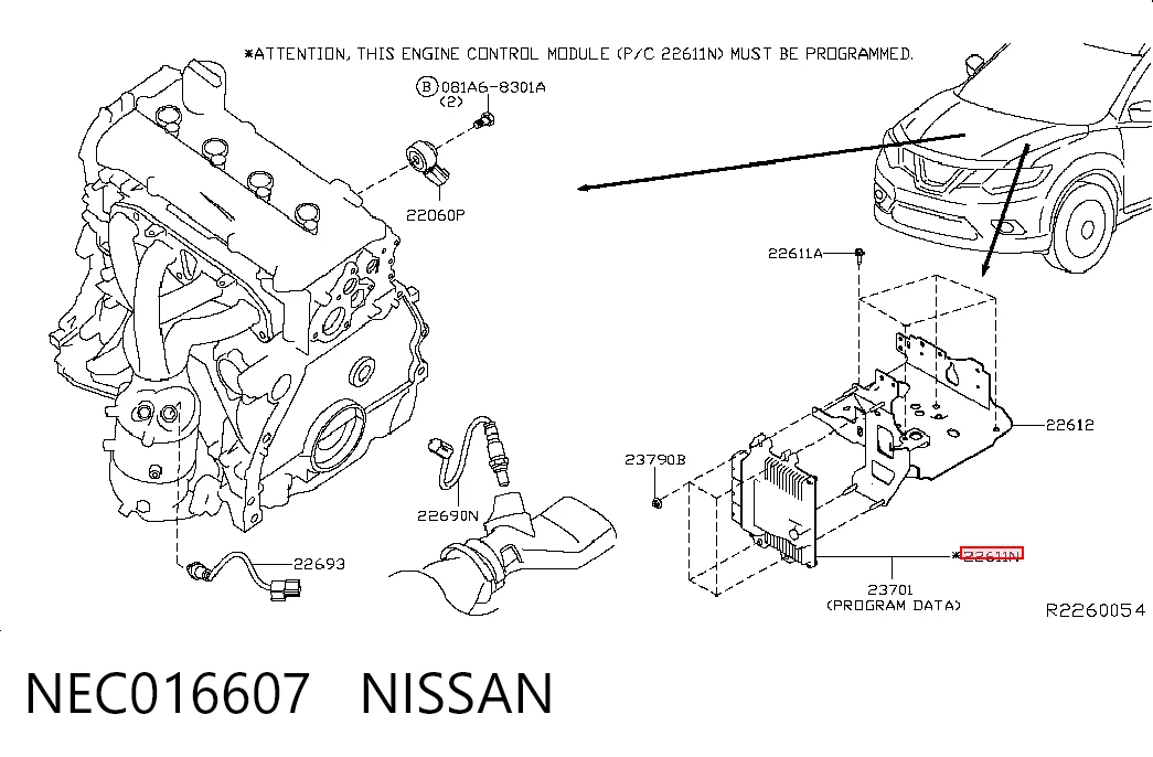 Купити Електронний блок керування двигуном Nissan Rogue  T32U