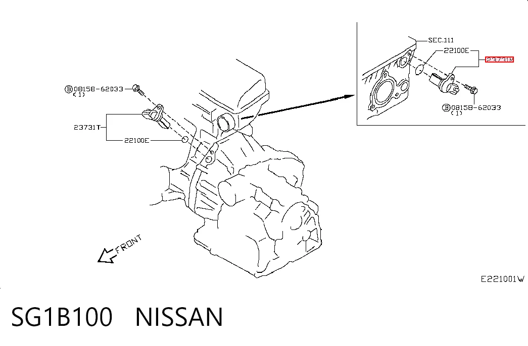 Датчик розподільного вала на Nissan Micra  K12