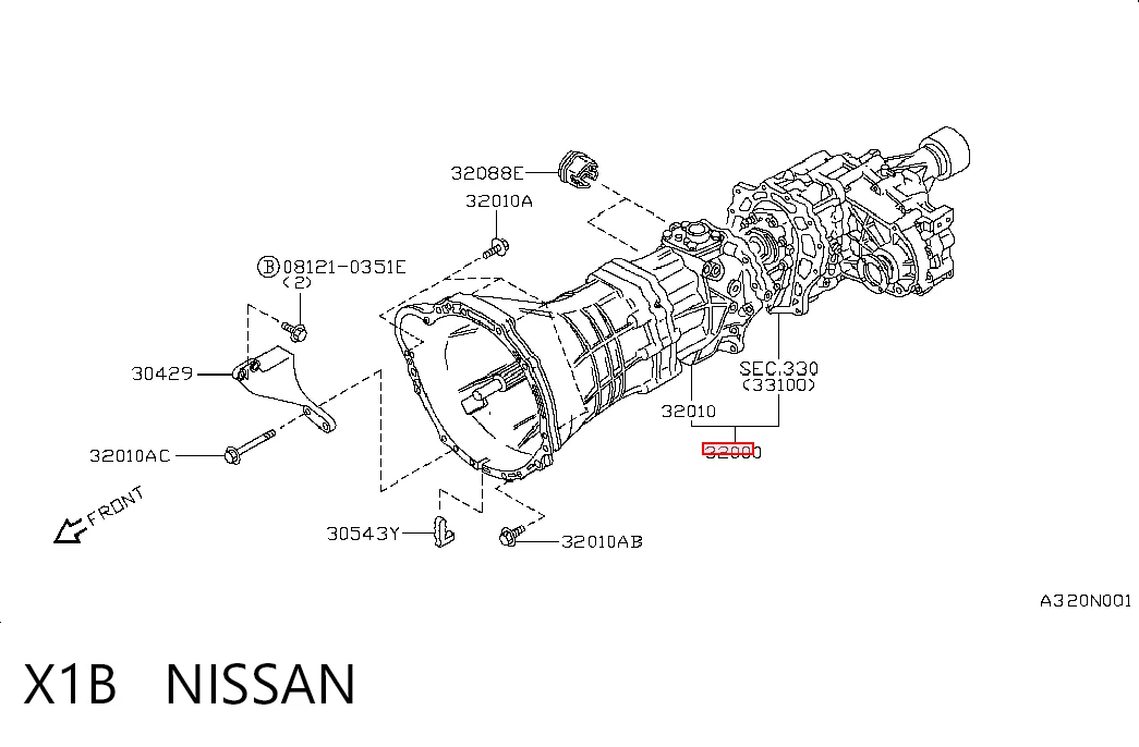 X1B Nissan/Infiniti МКПП