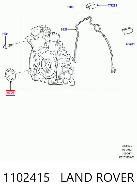 Сальник колінчастого валу на Ford Mondeo I GBP