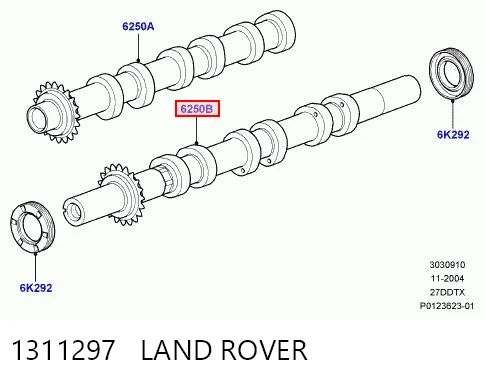 C593 FAI Шток двигуна, випускний, правий