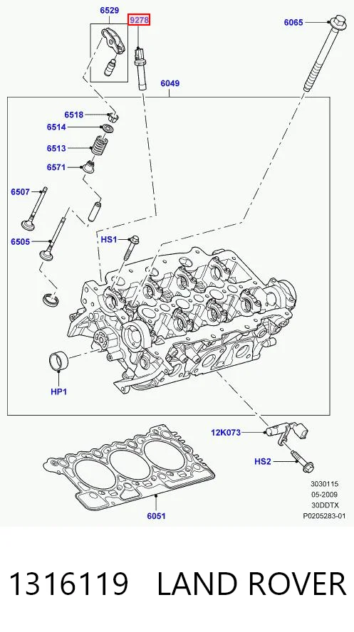 Датчик показника тиску масла на Land Rover Range Rover IV L405
