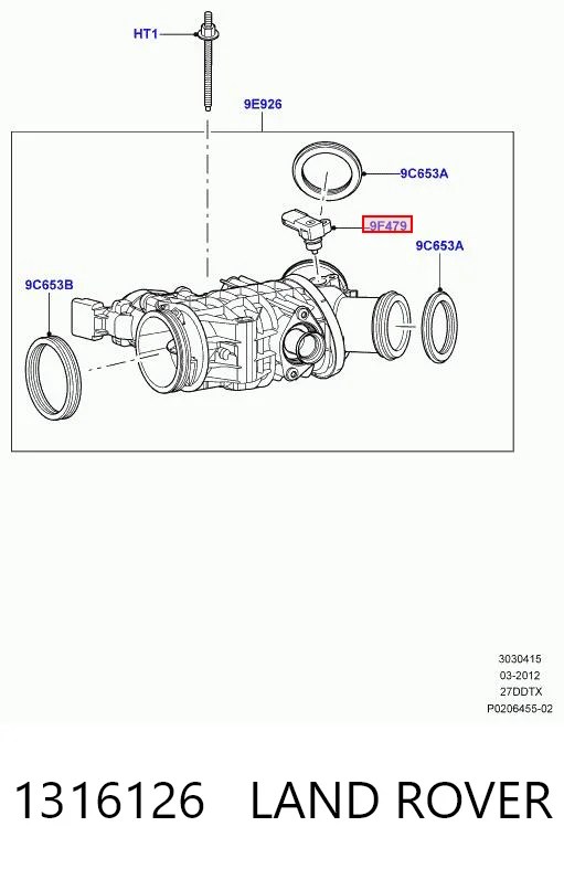 LR019130LR Britpart Датчик наддува