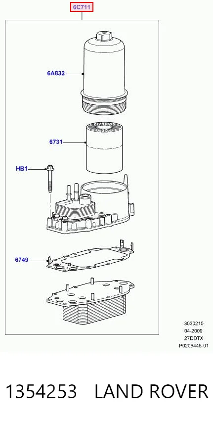Корпус масляного фільтра Polcar 5748L81 ціна, від 92.96 USD