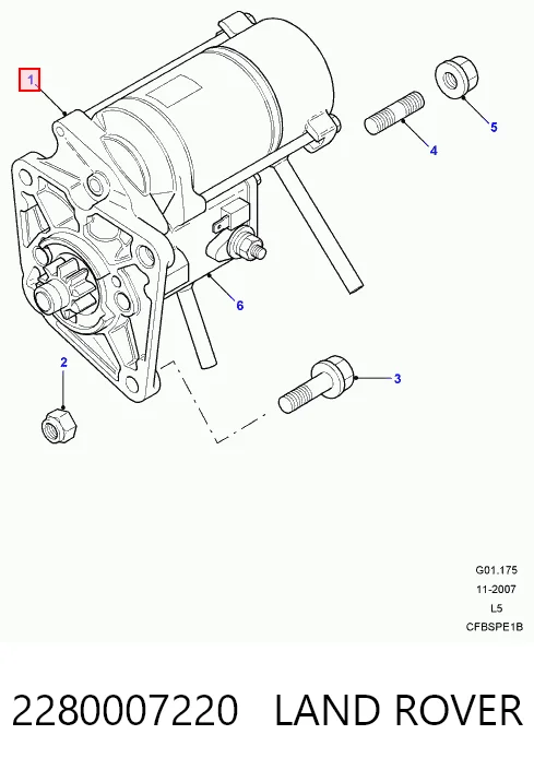 Стартер NAD101240 Britpart