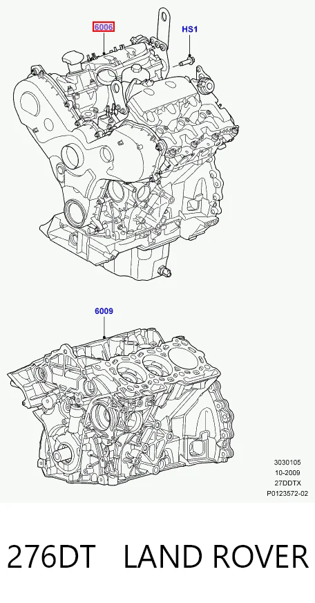 Мотор в зборі на Land Rover Discovery III LR3