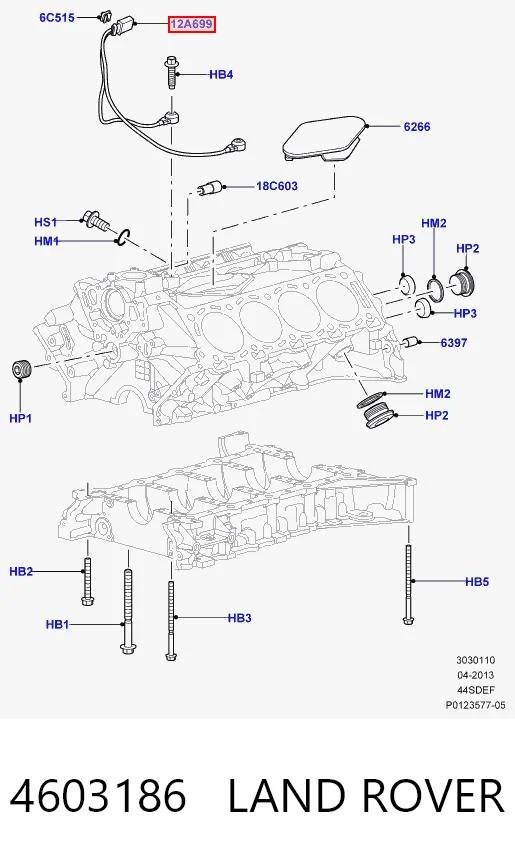 4603186 Land Rover Датчик детонації