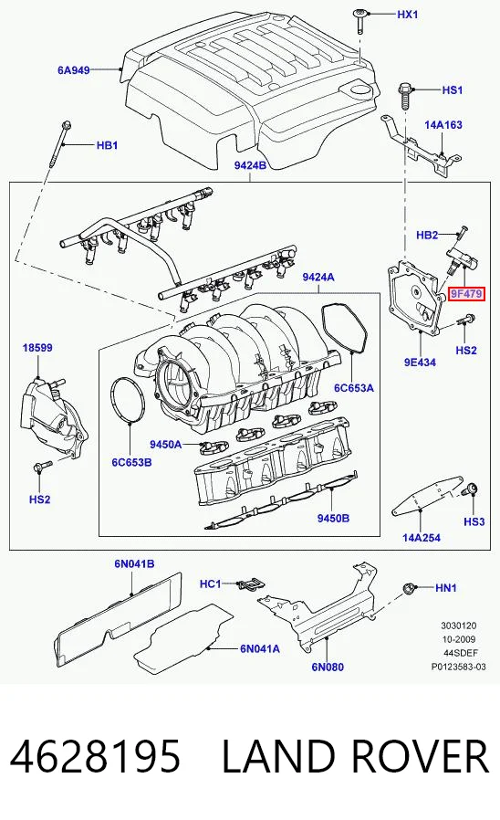 4628195 Land Rover Датчик наддува