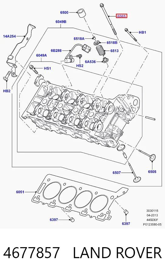 4677857 Land Rover Болт кріплення головки блоку циліндрів