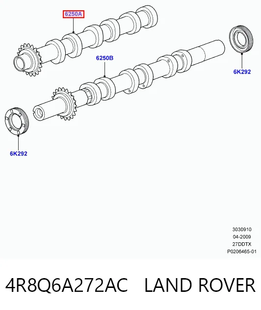 Головка блока циліндрів (ГБЦ), права Ford 4R8Q6C032AA ціна, від 126.65 USD
