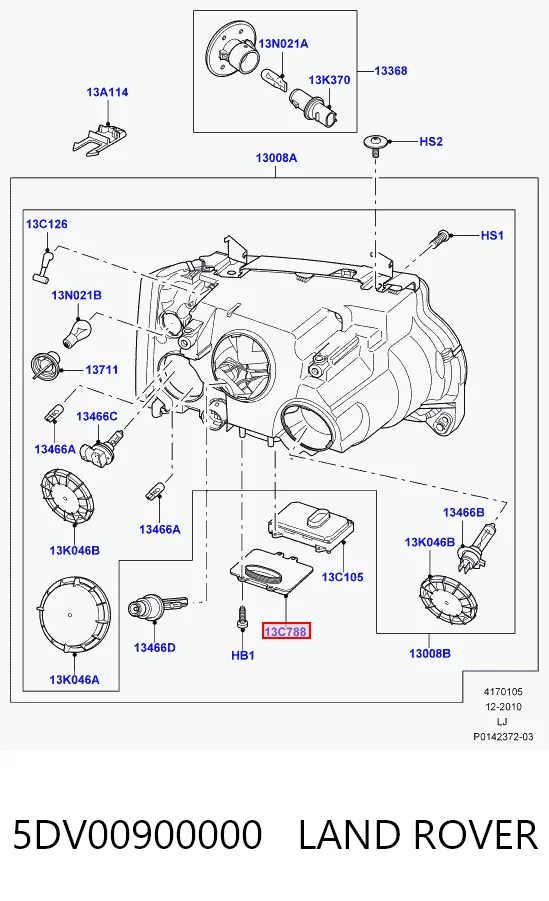 Ксенон, блок керування LRQ002 Magneti Marelli