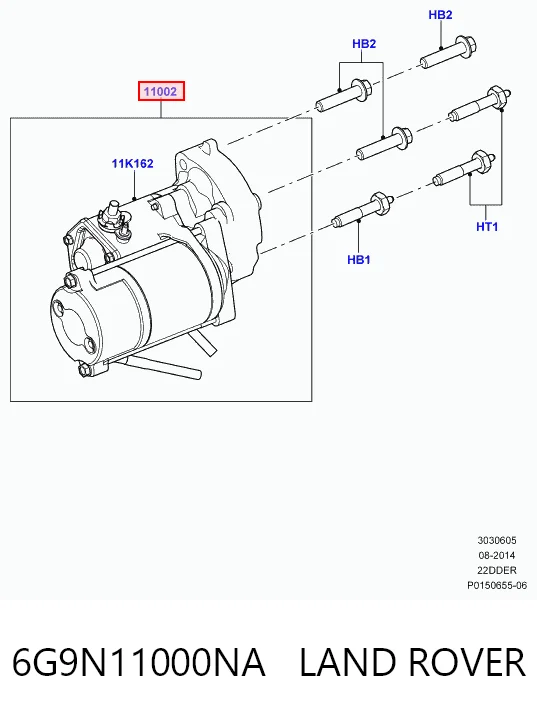 Стартер Britpart LR007373 ціна, від 144.49 USD