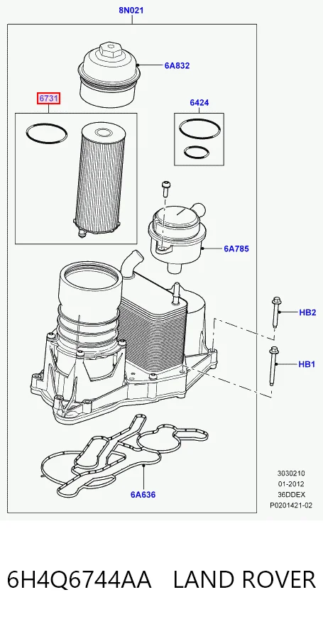 Купити Масляний фільтр Land Rover Range Rover SPORT I L320