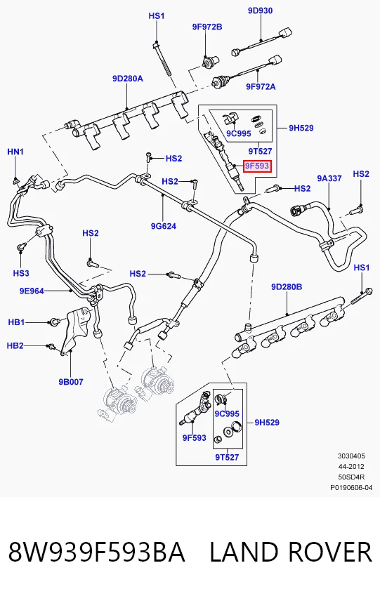 Купити LR069897 Britpart Форсунка дизельна в зборі, розпилювач + тримач