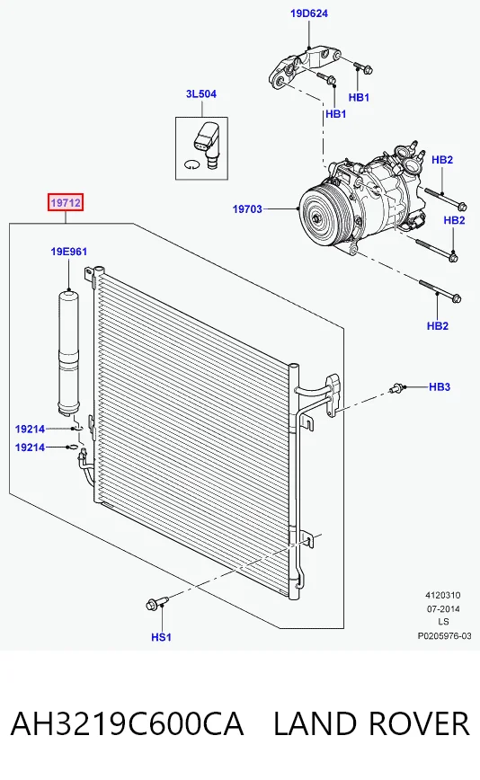 Радіатор кондиціонера CF20558 Delphi