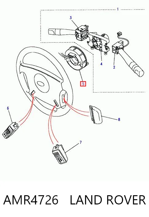 Шлейф Airbag на Land Rover Discovery II LJ ,LT