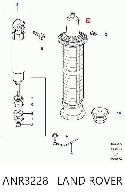 Пневмоподушка/Пневморессора моста переднього Kamoka 2079074 ціна, від 31.84 USD