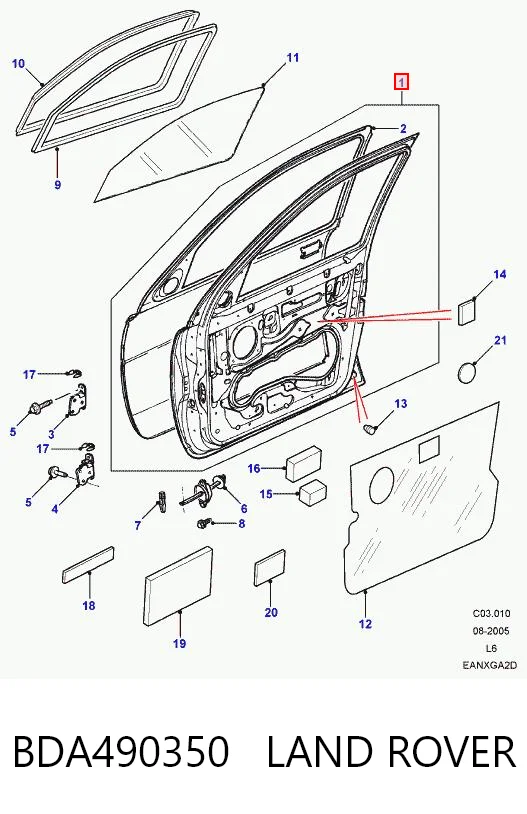Купити Двері передні ліві Land Rover Freelander I L314
