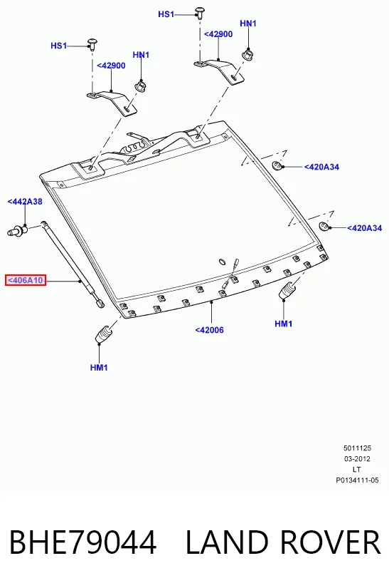 Купити Амортизатор багажника Land Rover Range Rover SPORT I L320