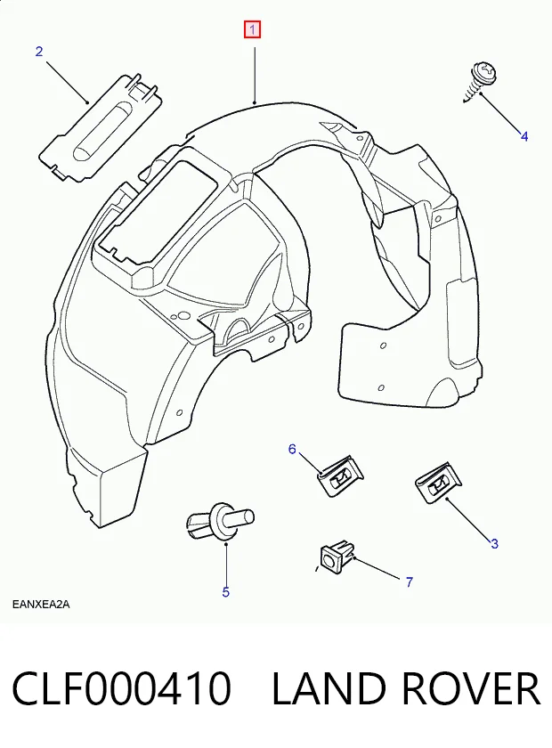 Підкрилок передній лівий на Land Rover Freelander I L314