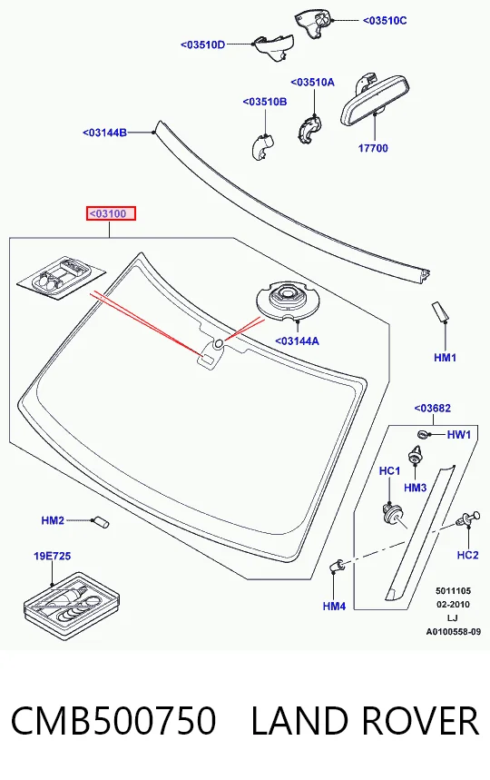 Автомобільне скло на Land Rover Range Rover III L322