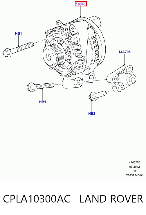 LR072764G Britpart Авто генератор