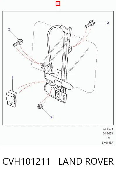 Склопідйомник задніх лівих дверей Britpart CVH101211 ціна, від 29.07 USD