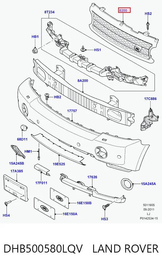 Облицювання радіатора Land Rover Range Rover III позашляховик (L322) (2002 - 2009) ціна, від 50.85 USD