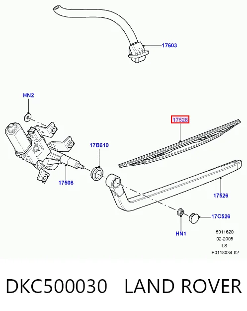 30955174 AND Щітка склоочисника задня