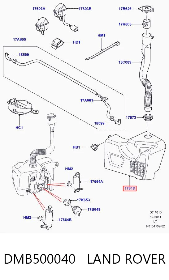 Бачок склоомивача на Land Rover Range Rover SPORT I L320