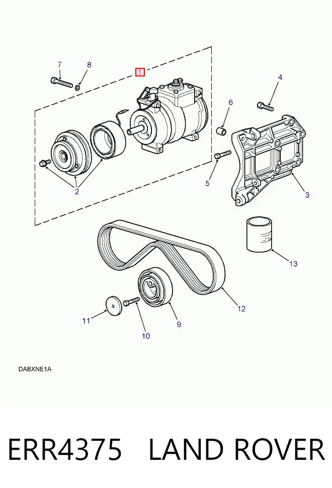 Компресор холодоагенту на Land Rover Range Rover II LP, P38A