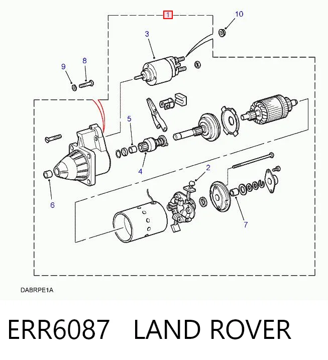 RTC6061N Britpart Стартер двигуна