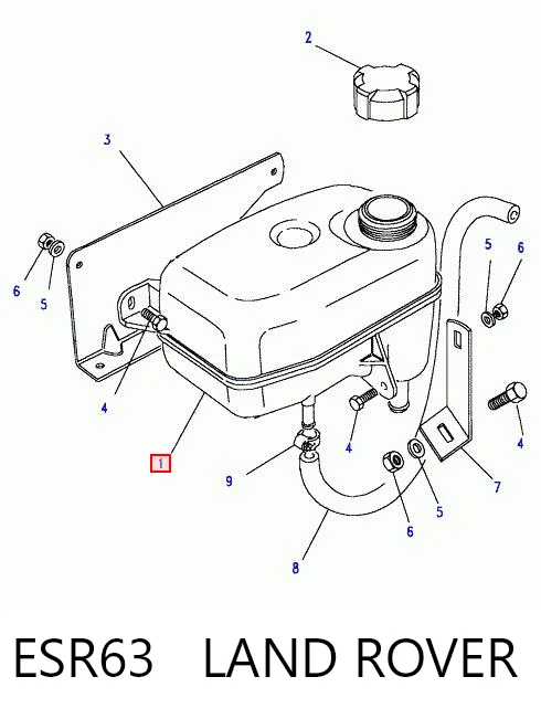 Бачок системи охолодження 4321ZB1 Polcar