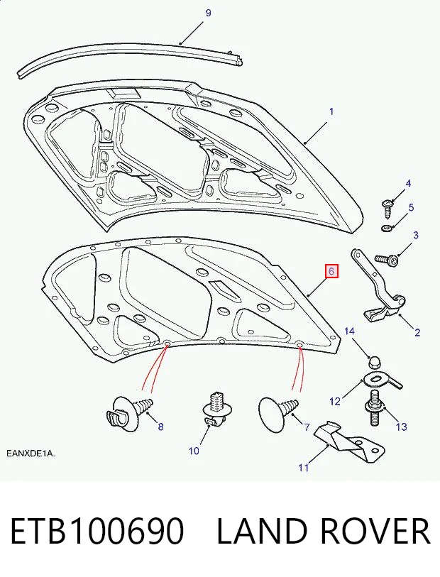 Утеплювач капота на Land Rover Freelander I L314