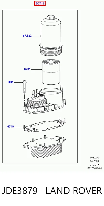 Купити 5748L81 Polcar Корпус масляного фільтра
