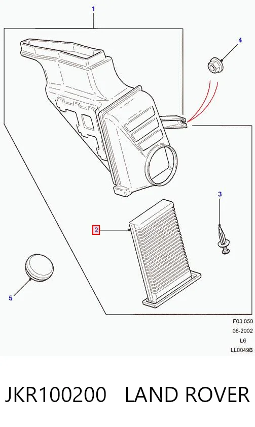 Купити JKR100200 Britpart Фільтр салону вугільний