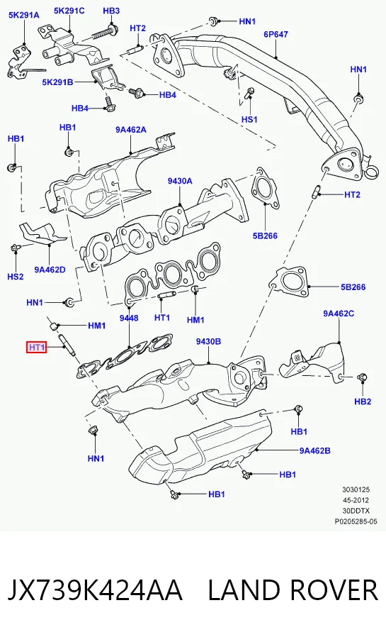 2487291 Ford Шпилька випускного колектора