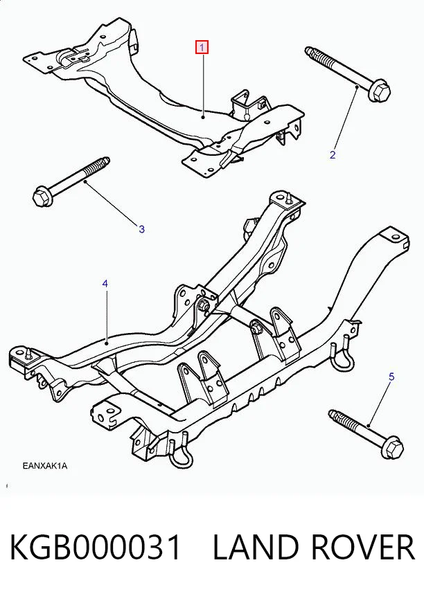 Передня балка на Land Rover Freelander I L314