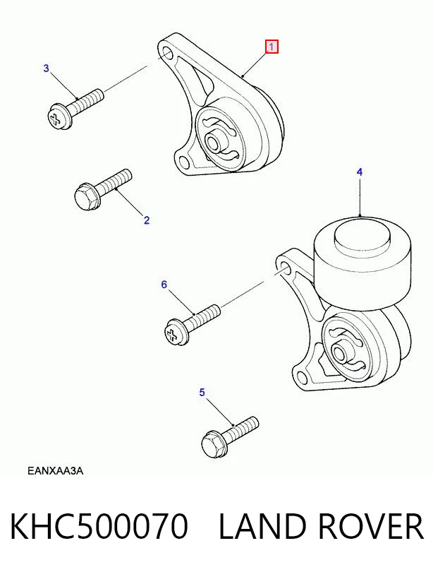 1164615 Ted-gum Кронштейн/траверса заднього редуктора, передня