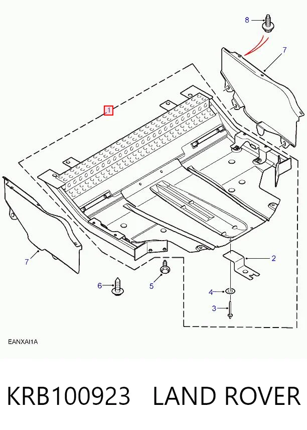 Буфер (бампер) задній на Land Rover Freelander I L314