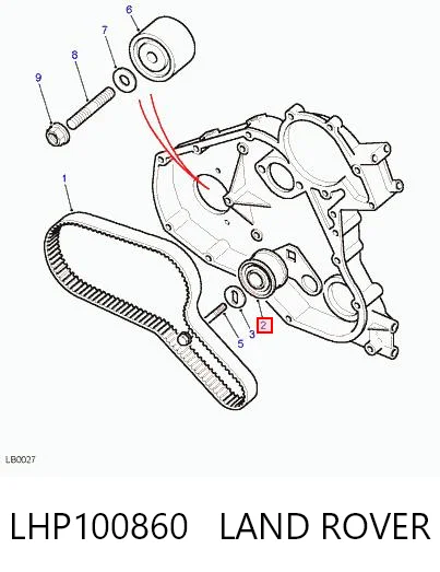Ролик натягувача ременя ГРМ LHP100860 Allmakes