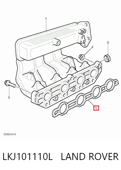 LKJ101110 Rover Прокладка впускного колектора, нижня