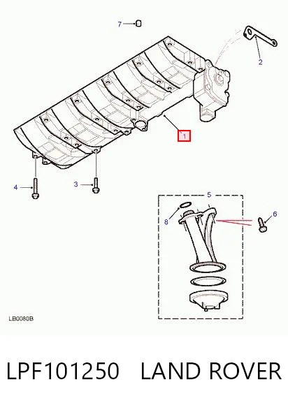 LPF500020 Britpart Масляний насос двигуна