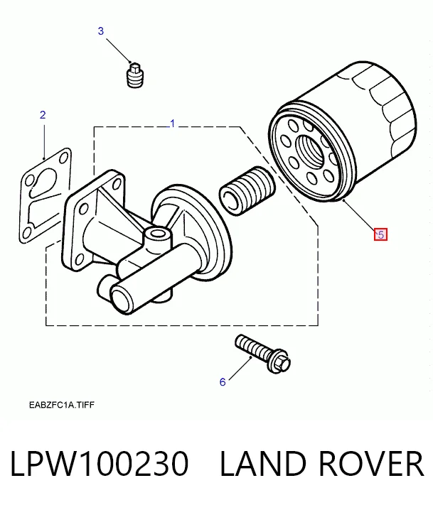 LPW100230 Land Rover Фільтр масла
