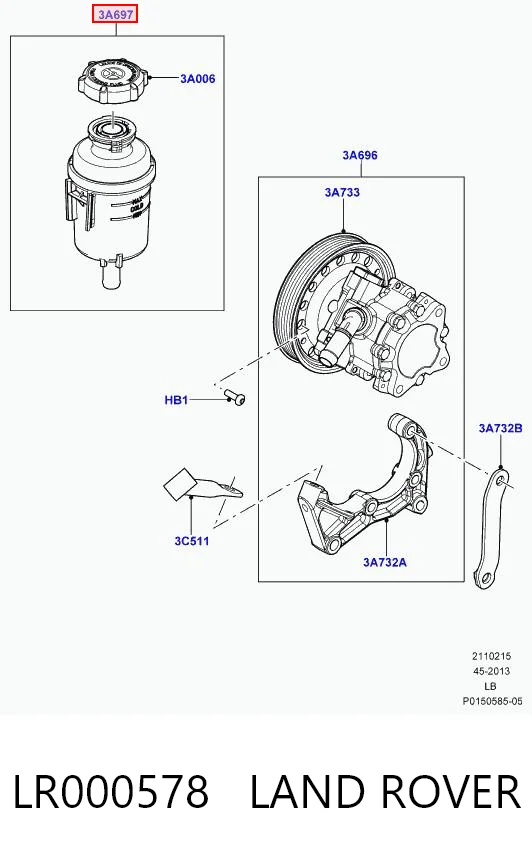 Купити Бачок ГУР Land Rover Freelander II L359
