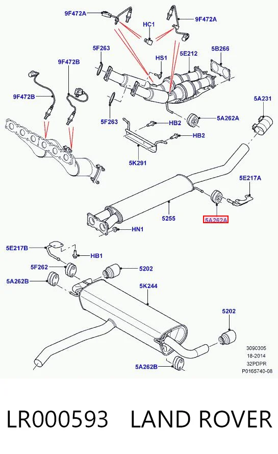 Подушка кріплення глушника Ford Focus IV хетчбек (HN) (2018 - 2026) ціна, від 2.26 USD