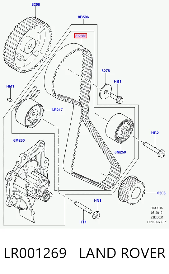 Купити 9662187580 Fiat/Alfa/Lancia Ремінь газорозподільного механізму