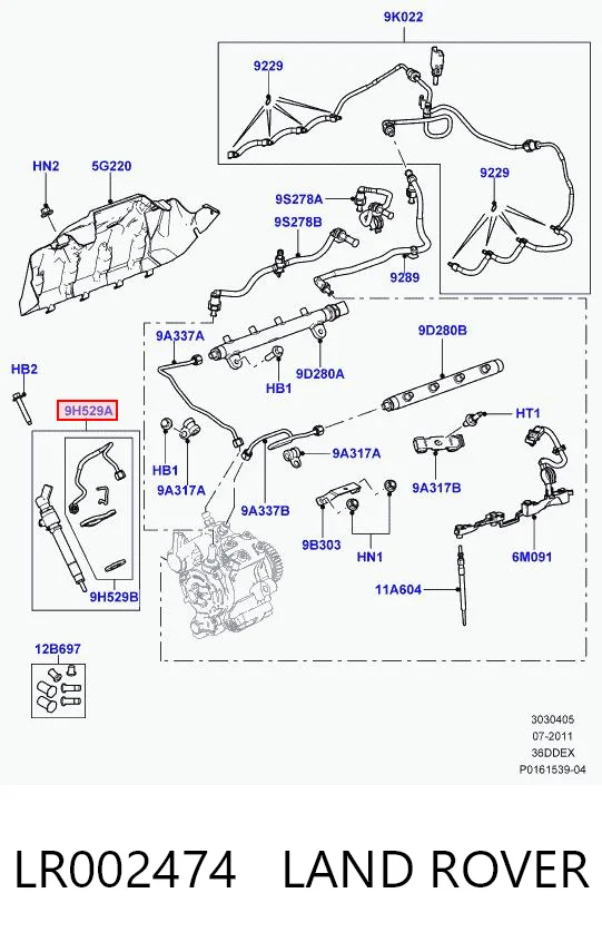 Форсунка паливна Land Rover Range Rover III позашляховик (L322) (2002 - 2009) ціна, від 152.03 USD
