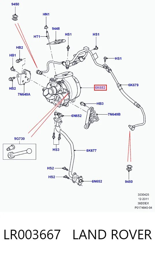 LR021043 Britpart Турбонаддув