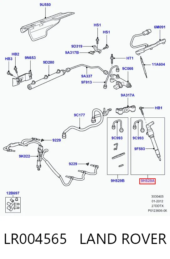 Форсунка паливна Britpart LR006496 ціна, від 136.41 USD